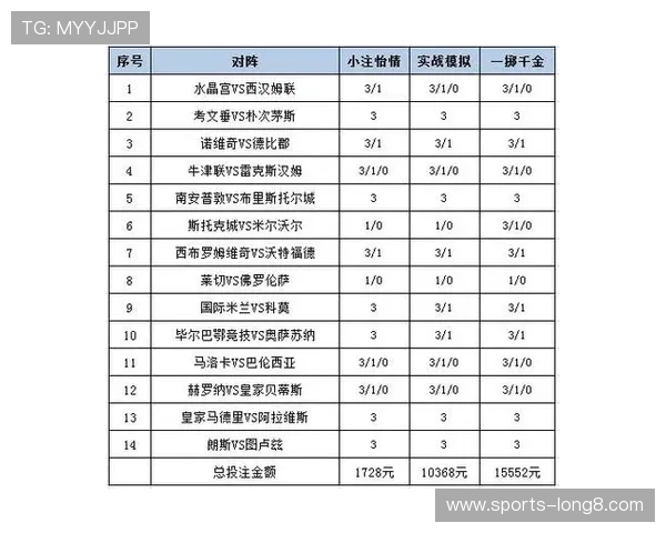 必发足彩投注策略全面解析助你科学规划投注方案实现盈利目标